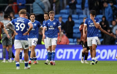 200925 - Cardiff City v Bradford City - SkyBet League One - Dejected Cardiff at full time