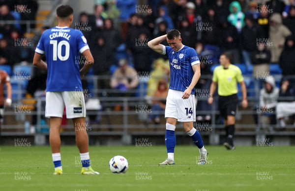 200925 - Cardiff City v Bradford City - SkyBet League One - Dejected David Turnbull of Cardiff City 