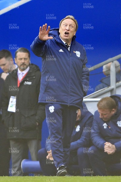 101118 - Cardiff City v Brighton & Hove Albion, Premier League - Cardiff City Manager Neil Warnock during the match