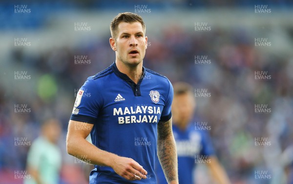 240821 - Cardiff City v Brighton and Hove Albion, EFL Carabao Cup - James Collins of Cardiff City