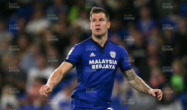 240821 - Cardiff City v Brighton and Hove Albion, EFL Carabao Cup - James Collins of Cardiff City