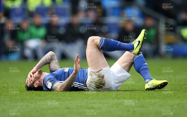 101119 - Cardiff City v Bristol City - SkyBet Championship - Dejected Lee Tomlin of Cardiff City