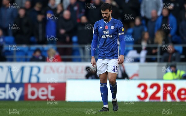 101119 - Cardiff City v Bristol City - SkyBet Championship - Dejected Marlon Pack of Cardiff City