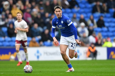 150225 - Cardiff City v Bristol City - Sky Bet Championship - Rubin Colwill of Cardiff City