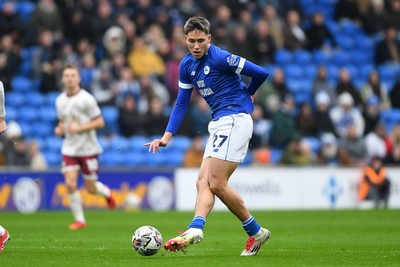 150225 - Cardiff City v Bristol City - Sky Bet Championship - Rubin Colwill of Cardiff City