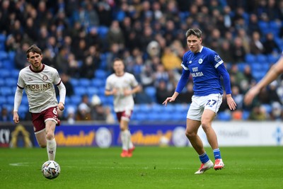 150225 - Cardiff City v Bristol City - Sky Bet Championship - Rubin Colwill of Cardiff City