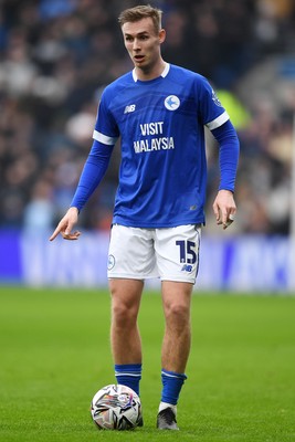 150225 - Cardiff City v Bristol City - Sky Bet Championship - Sivert Mannsverk of Cardiff City