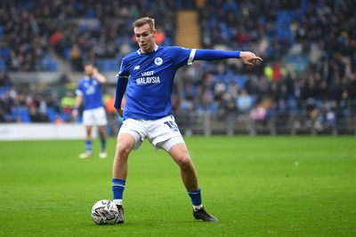 150225 - Cardiff City v Bristol City - Sky Bet Championship - Sivert Mannsverk of Cardiff City