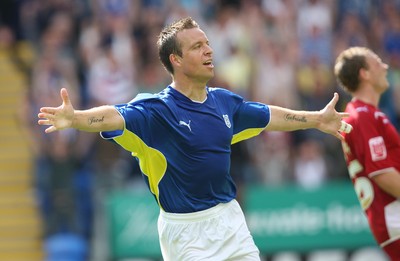 23.08.09 - Cardiff City v Bristol City, Coca Cola Championship -  Cardiff's Gavin Rae celebrates after scoring City's third goal 