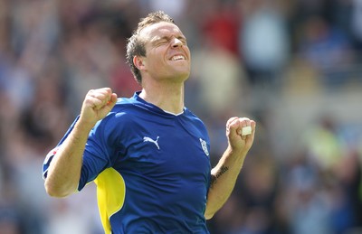 23.08.09 - Cardiff City v Bristol City, Coca Cola Championship -  Cardiff's Gavin Rae celebrates after scoring City's third goal 
