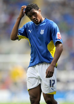 23.08.09 - Cardiff City v Bristol City - Coca-Cola Championship - Kelvin Etuhu of Cardiff City. 