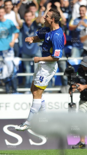 23.08.09 - Cardiff City v Bristol City - Coca-Cola Championship - Gavin Rae of Cardiff City celebrates his goal. 
