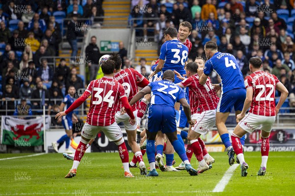 281023 - Cardiff City v Bristol City - Sky Bet Championship - Perry Ng of Cardiff City scores his sides first goal