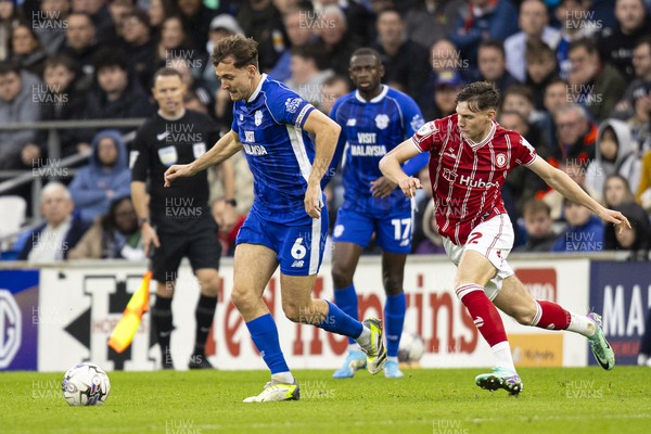 281023 - Cardiff City v Bristol City - Sky Bet Championship - Ryan Wintle of Cardiff City in action