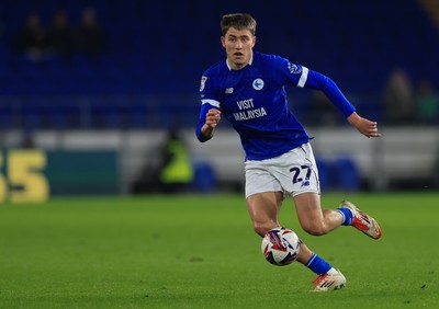 040325 Cardiff City v Burnley, EFL Sky Bet Championship - Rubin Colwill of Cardiff City