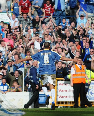 13.04.09 - Championship Football -  Cardiff City v Burnley -  Cardiff's Jay Bothroyd celebrates after scoring goal 