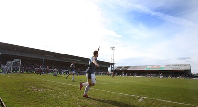 13.04.09.. Cardiff City v Burnley, Coca Cola Championship -  Cardiff's Ross McCormack celebrates after his second goal 