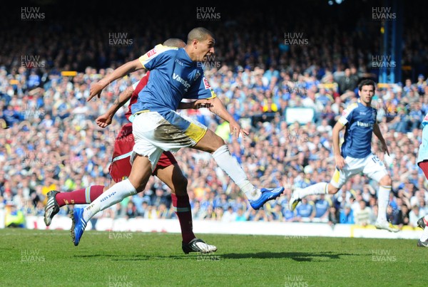13.04.09 - Championship Football -  Cardiff City v Burnley -  Cardiff's Jay Bothroyd scores goal 