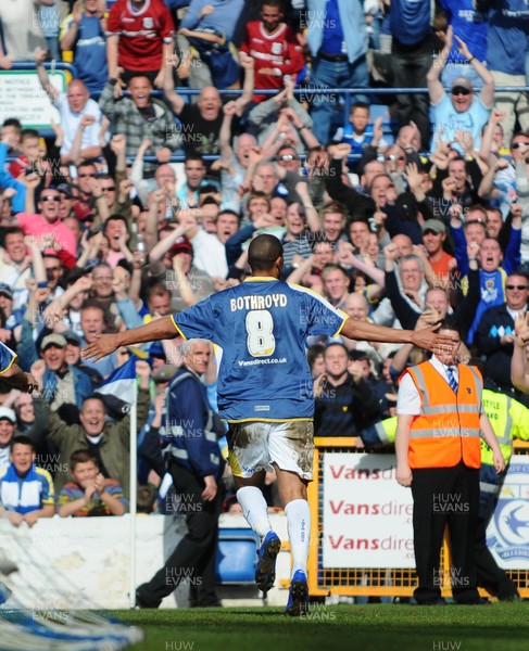 13.04.09 - Championship Football -  Cardiff City v Burnley -  Cardiff's Jay Bothroyd celebrates after scoring goal 
