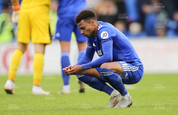 300918 - Cardiff City v Burnley, Premier League - Josh Murphy of Cardiff City reflects on the match at the end of the game