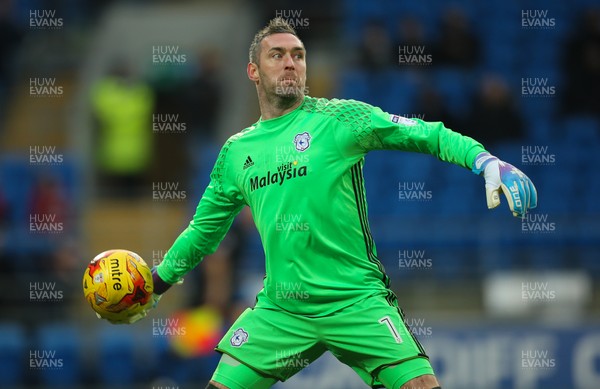 210117 - Cardiff City v Burton Albion, Sky Bet Championship - Cardiff City goalkeeper Allan McGregor