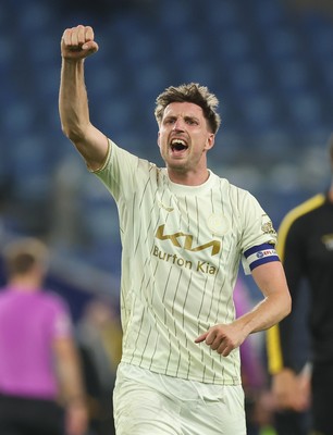 300925 - Cardiff City v Burton Albion, EFL Sky Bet League 1 - Jake Beesley of Burton Albion celebrates at the end of the match