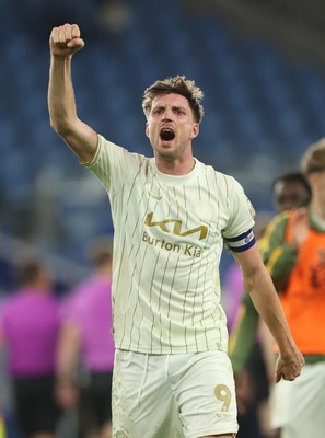 300925 - Cardiff City v Burton Albion, EFL Sky Bet League 1 - Jake Beesley of Burton Albion celebrates at the end of the match
