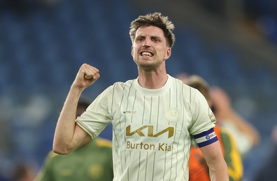 300925 - Cardiff City v Burton Albion, EFL Sky Bet League 1 - Jake Beesley of Burton Albion celebrates at the end of the match
