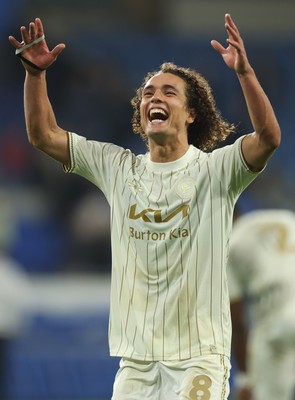 300925 - Cardiff City v Burton Albion, EFL Sky Bet League 1 - Goalscorer Charlie Webster of Burton Albion celebrates at the end of the match