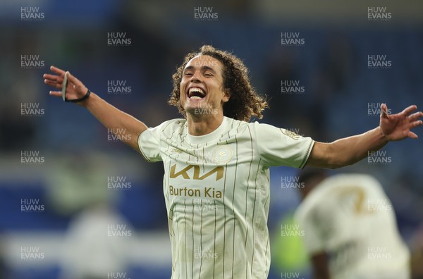 300925 - Cardiff City v Burton Albion, EFL Sky Bet League 1 - Goalscorer Charlie Webster of Burton Albion celebrates at the end of the match