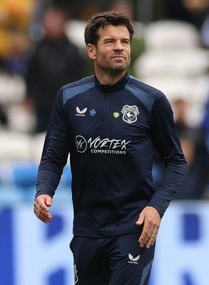 190926 Cardiff City v Charlton Athletic, EFL Sky Bet Championship - Cardiff City head coach Brian Barry-Murphy at the end of the match
