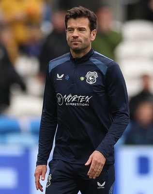 190926 Cardiff City v Charlton Athletic, EFL Sky Bet Championship - Cardiff City head coach Brian Barry-Murphy at the end of the match