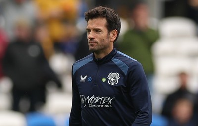 190926 Cardiff City v Charlton Athletic, EFL Sky Bet Championship - Cardiff City head coach Brian Barry-Murphy at the end of the match