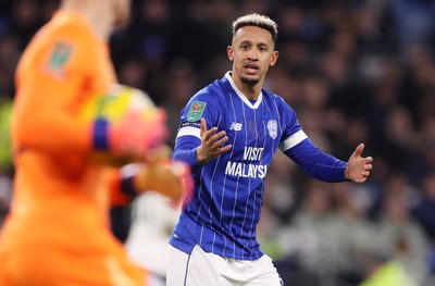 161225 - Cardiff City v Chelsea - EFL Cup Quarter Final - Callum Robinson of Cardiff 