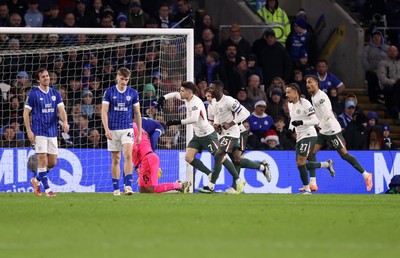 161225 - Cardiff City v Chelsea - EFL Cup Quarter Final - Pedro Neto of Chelsea celebrates scoring a goal to make the score 1-2