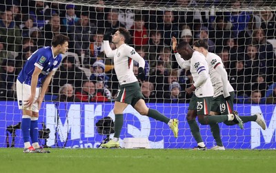 161225 - Cardiff City v Chelsea - EFL Cup Quarter Final - Pedro Neto of Chelsea celebrates scoring a goal to make the score 1-2