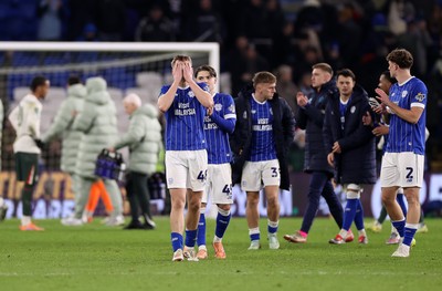 161225 - Cardiff City v Chelsea - EFL Cup Quarter Final - Dejected Dylan Lawlor of Cardiff at full time