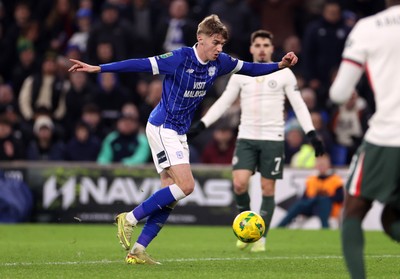161225 - Cardiff City v Chelsea - EFL Cup Quarter Final - Joel Bagan of Cardiff 