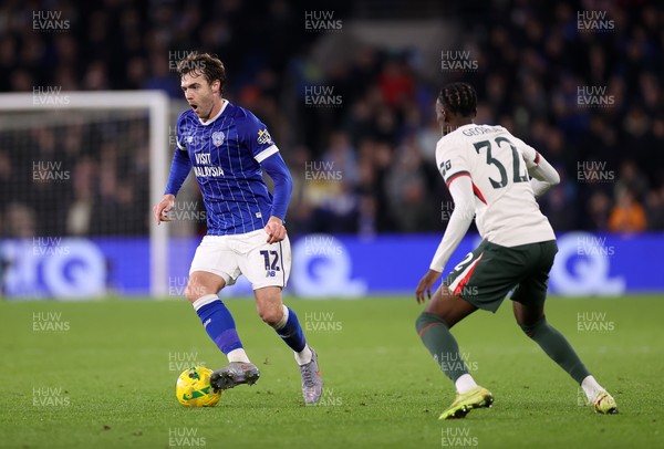 161225 - Cardiff City v Chelsea - EFL Cup Quarter Final - Calum Chambers of Cardiff 