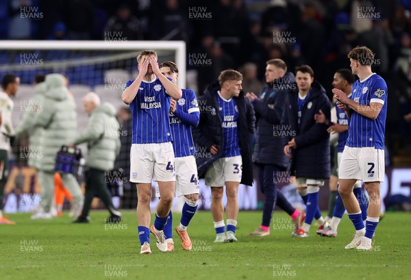 161225 - Cardiff City v Chelsea - EFL Cup Quarter Final - Dejected Dylan Lawlor of Cardiff at full time