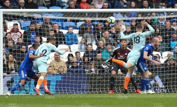 310319 - Cardiff City v Chelsea, Premier League - Ruben Loftus-Cheek of Chelsea heads to score the second goal