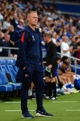 260825 - Cardiff City v Cheltenham Town - Carabao Cup Round Two - Michael Flynn, Cheltenham Town Manager
