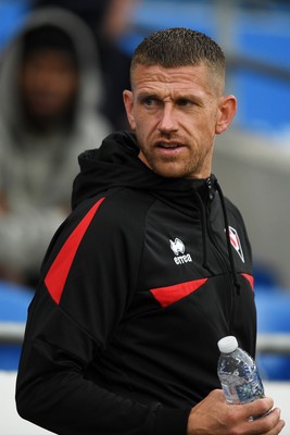 260825 - Cardiff City v Cheltenham Town - Carabao Cup Round Two - Scott Bennett of Cheltenham Town