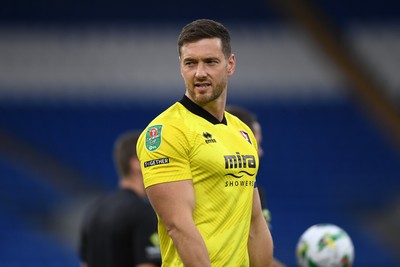 260825 - Cardiff City v Cheltenham Town - Carabao Cup Round Two - Joe Day of Cheltenham Town