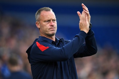 260825 - Cardiff City v Cheltenham Town - Carabao Cup Round Two - Michael Flynn, Cheltenham Town Manager