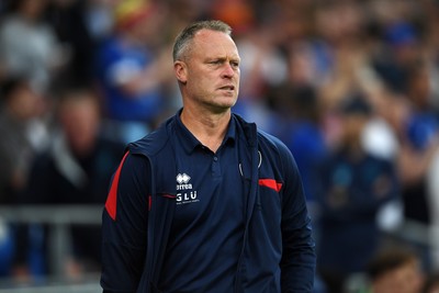 260825 - Cardiff City v Cheltenham Town - Carabao Cup Round Two - Michael Flynn, Cheltenham Town Manager