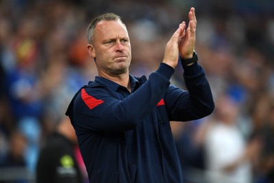 260825 - Cardiff City v Cheltenham Town - Carabao Cup Round Two - Michael Flynn, Cheltenham Town Manager