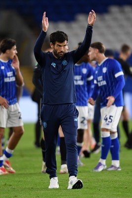 260825 - Cardiff City v Cheltenham Town - Carabao Cup Round Two - Brian Barry-Murphy, Cardiff City Manager\ at the end of the match