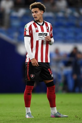 260825 - Cardiff City v Cheltenham Town - Carabao Cup Round Two - Josh Martin of Cheltenham Town