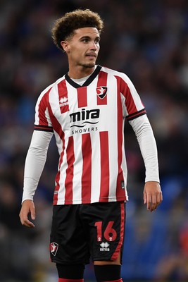 260825 - Cardiff City v Cheltenham Town - Carabao Cup Round Two - Josh Martin of Cheltenham Town